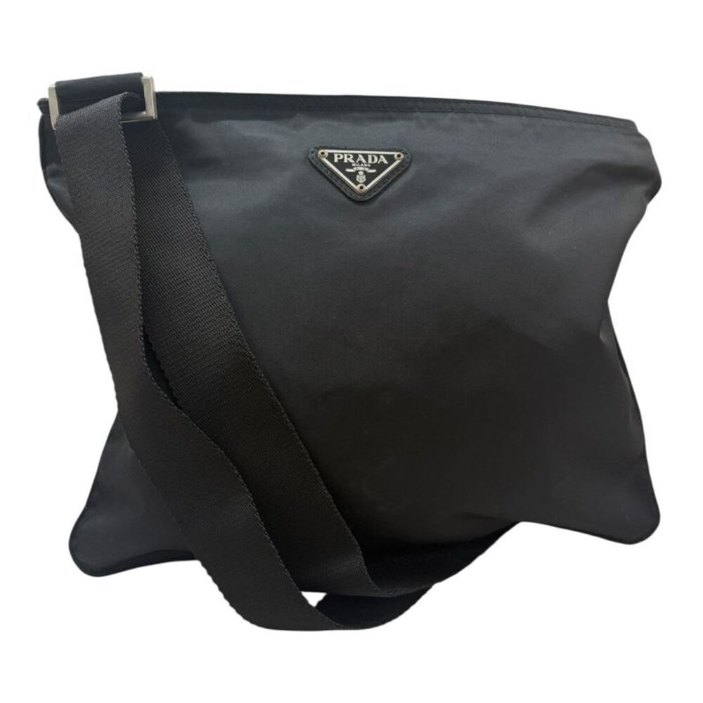 Prada Nylon Tessuto Triangle Logo Shoulder Bag